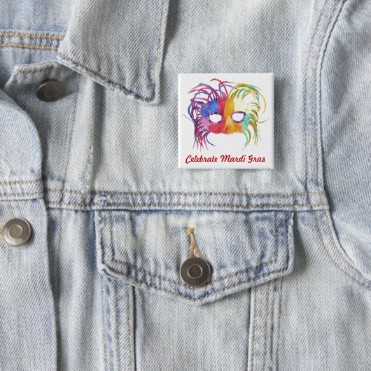 ビーズのマスク – 缶バッジ (インサイチュ)