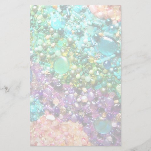 ビーズの収カラフル集 便箋 (正面)