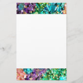 ビーズの収カラフル集 便箋 (正面)