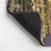 ビーズの結晶とシェルパーソナライズされた マウスパッド (コーナー)