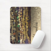 ビーズの結晶とシェルパーソナライズされた マウスパッド (マウス)