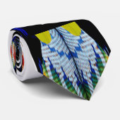 ビーズの羽のデザイン ネクタイ (ロール)