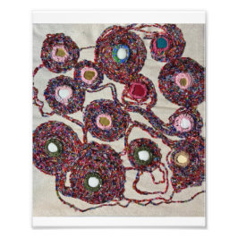 ビーズの花。 フォトプリント