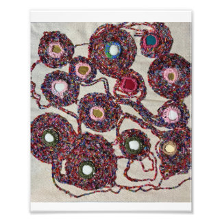 ビーズの花。 フォトプリント           