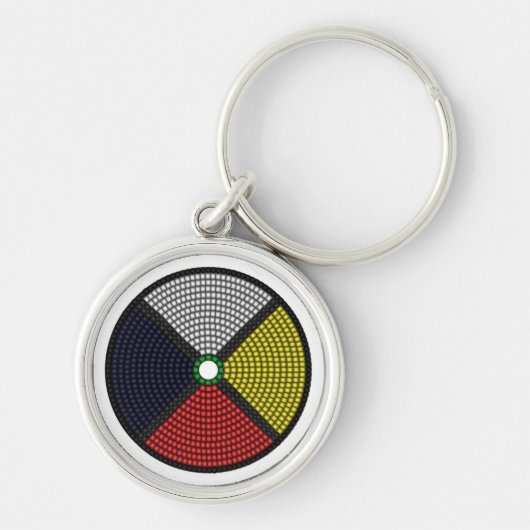 ビーズの薬の車輪 キーホルダー (正面)