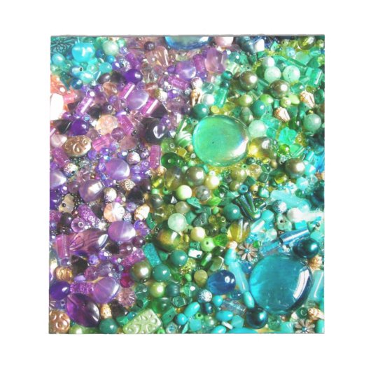 ビーズの虹 ノートパッド (正面)