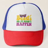 ビーズまたはマルディグラおもしろいスの贈り物が発生しなかった キャップ (正面)