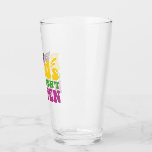 ビーズまたはマルディグラおもしろいスの贈り物が発生しなかった タンブラーグラス (左)