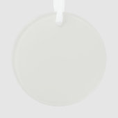 ビーズアンドブラックレトロイラストレーションディナーパーティー オーナメント (裏面)