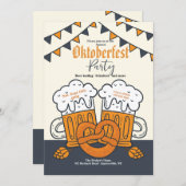 ビーズアンドプレッツェルオクトーバーフェスト招待状 招待状 (正面/裏面)