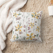 ビーズアンドボタニカルスクエア装飾用クッション クッション (ブランケット)