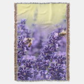 ビーズアンドラベンダーブランケット スローブランケット (正面縦)