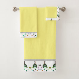 ビーズイエローバスタオールセット バスタオルセット