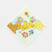 ビーズイン美しいカラフルフローラ紙ナプキンス スタンダードランチョンナプキン (角)