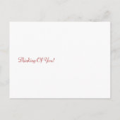 ビーズオンコーラルつる植物フラワーズ写真テンプレート ポストカード (裏面)