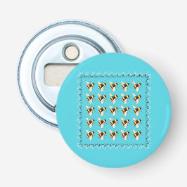 ビーズオンブルーボタン型栓抜き 栓抜き