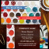 ビーズカラフル手作りジュエリー名刺 名刺