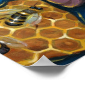 ビーズクイーンARTプリントロココシュルレアポップ・アートのリズム ポスター (角)