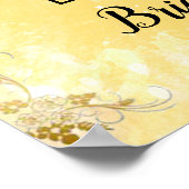 ビーズゲストプリンセスブライダルシャワーウェルカムサイン ポスター (角)