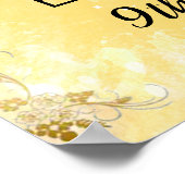 ビーズゲストプリンセス誕生日ウェルカムサイン ポスター (角)