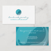 ビーズショップランプワーク手作りジュエリー 名刺 (正面/裏面)