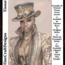 ビーズジャケットと帽子の女性DM5Lデコpage 薄葉紙