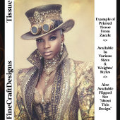 ビーズジャケットと帽子の女性DM5LFデコページ 薄葉紙