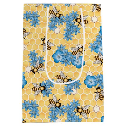 ビーズハニーハニカム抱き枕 ミディアムペーパーバッグ (裏面)