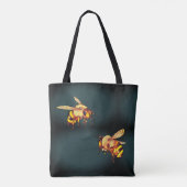 ビーズハニーレトロヴィンテージマーブルモノグラム トートバッグ (裏面)