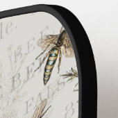 ビーズハニーワーカークイーン自然アンティークビー ピックルボールラケット (左詳細)