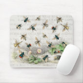 ビーズハニーワーカークイーン自然アンティークビー マウスパッド (マウス)