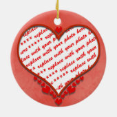 ビーズハートフォトフレーム セラミックオーナメント (裏面)