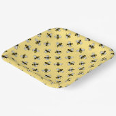 ビーズバースデーパーティーベビーブライダルシャワーイエロー ペーパープレート (傾斜あり)