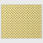 ビーズバースデーパーティーベビーブライダルシャワーイエロー ラッピングペーパー (フラット)