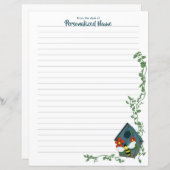 ビーズバードハウスバレエライン紙シート (正面/裏面)