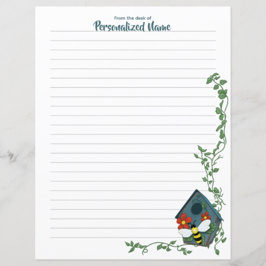 ビーズバードハウスバレエライン紙シート (正面)