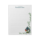 ビーズバードハウスバレエ裏打ちメモ ノートパッド (回転)