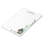 ビーズバードハウスバレエ裏打ちメモ ノートパッド (アングル)