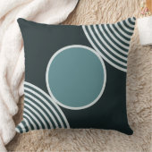 ビーズパターンのグレーの装飾用クッション クッション (ブランケット)