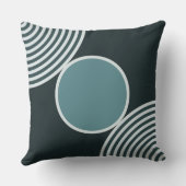 ビーズパターンのグレーの装飾用クッション クッション (裏面)