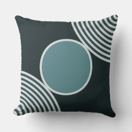 ビーズパターンのグレーの装飾用クッション クッション