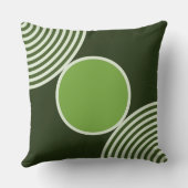 ビーズパターンの緑の色合い装飾用クッション クッション (裏面)