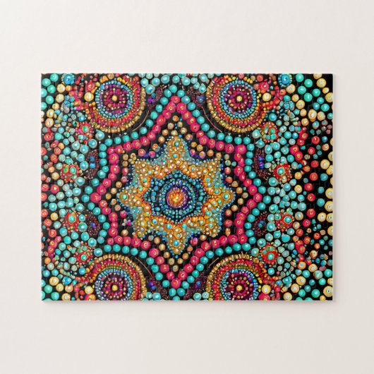 ビーズパターン2フォトパズルインターネットジグソーパズル ジグソーパズル (横)