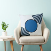 ビーズパターンIn Shades Of Blue -装飾用クッション クッション (椅子)