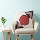 ビーズパターンIn Shades Of Red -装飾用クッション クッション (椅子)