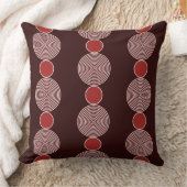 ビーズパターンIn Shades Of Red -装飾用クッション クッション (ブランケット)