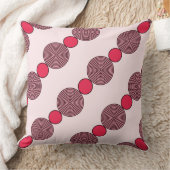 ビーズパターンShadesOfピンク – 装飾用クッション クッション (ブランケット)