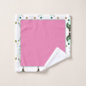 ビーズピンクバスタオルのセット バスタオルセット (ウォッシュタオル)