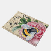 ビーズピンク牡丹のための音楽 ドアマット (アングル)