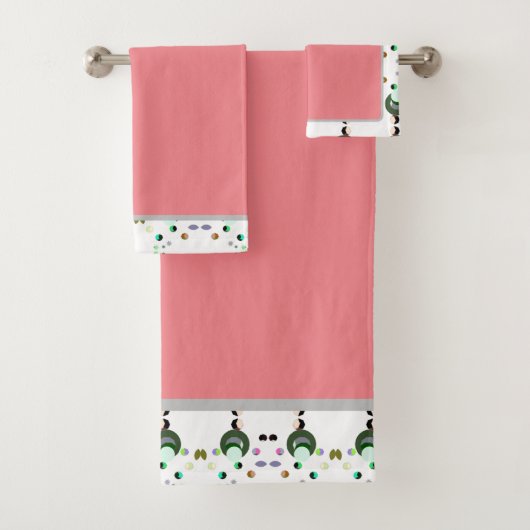 ビーズピンク2バスタオールセット バスタオルセット (インサイチュ)
